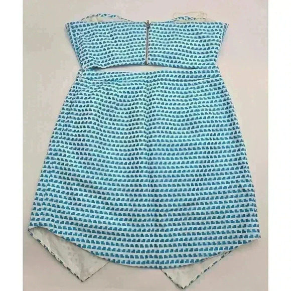 Do+Be Women's Size M Blue and White Strapless Top and Skirt Set NWT - Picture 2 of 9